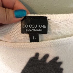 Go Couture Sweaters - Go Couture printed dolman tunic shirt Go Couture Sweaters - Go Couture printed dolman tunic shirt